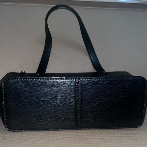 Sold LAUREN RALPH LAUREN TOTE SHOULDER BAG SAFFIANO LEATHER BLACK COLOR - Picture 7 of 13